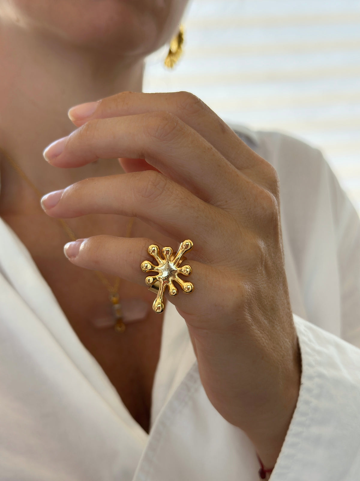 Aureliana Gold Sculptural Small Ring