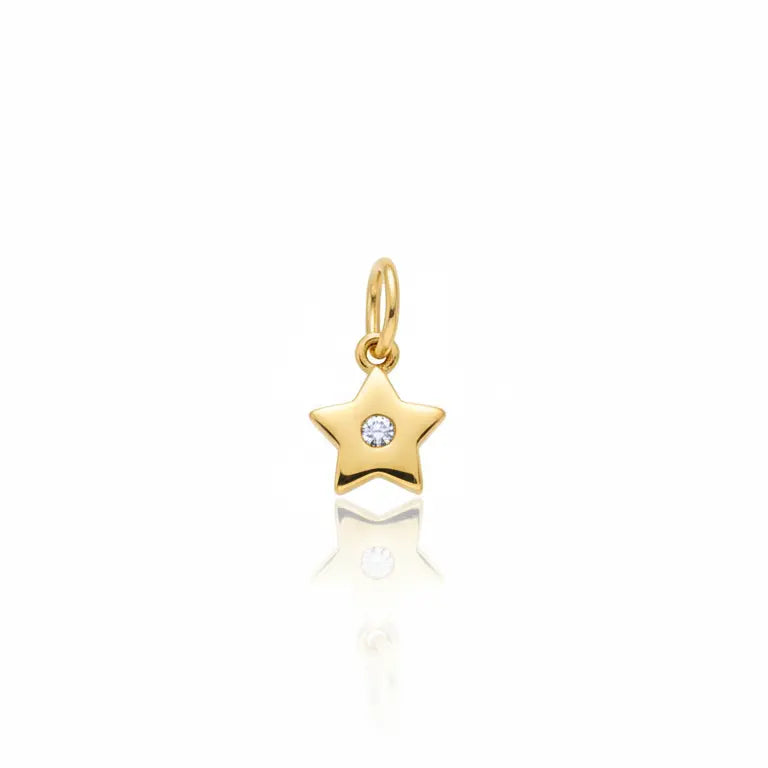 Lulo Star 18k Yellow Gold Diamond Necklace