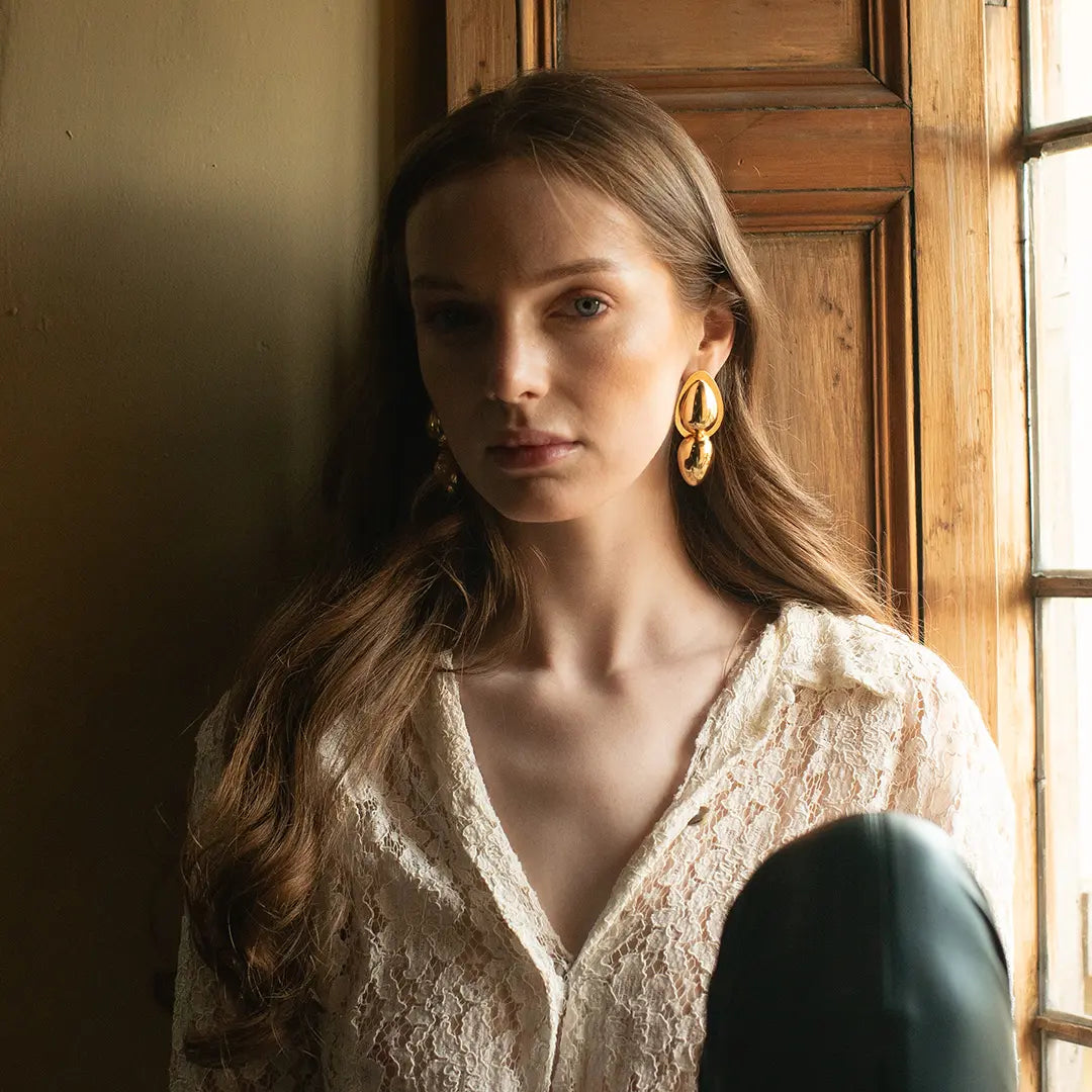 Gala Cosmic Egg Earrings