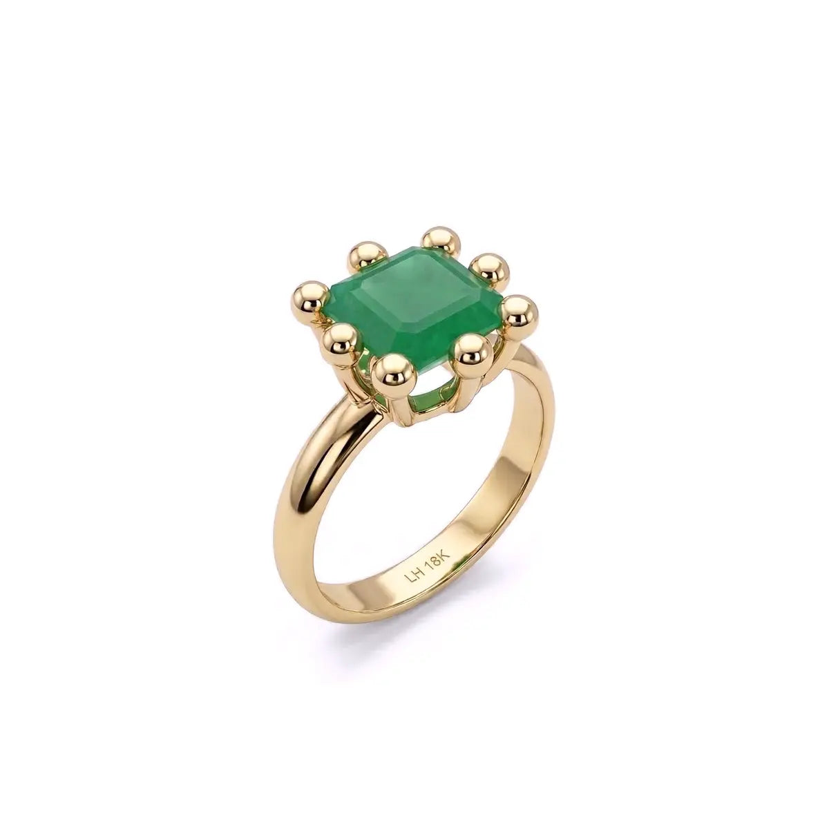 Paris Emerald Wedding Ring