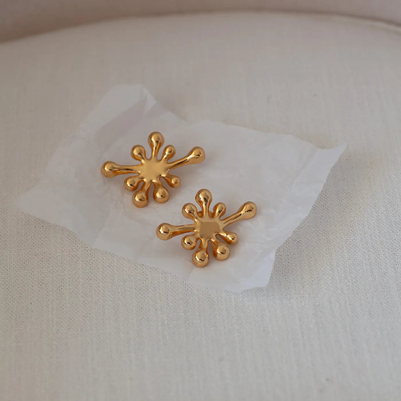 Aureliana Sculptural Gold Earrings