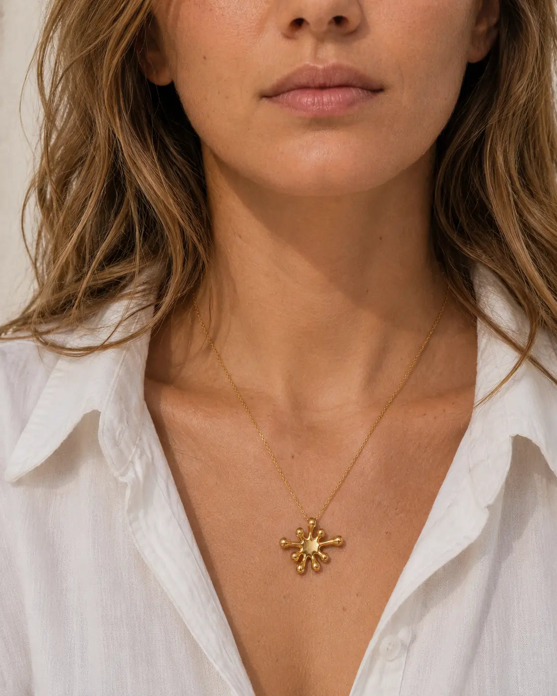Aureliana Gold Sculptural Necklace