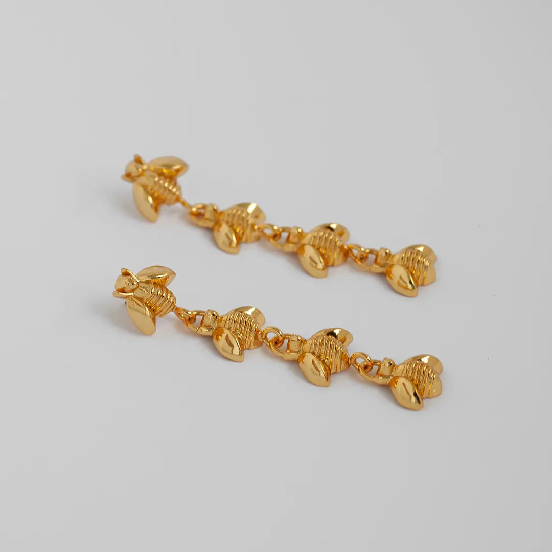 Abundance Waterfall Bee Earrings