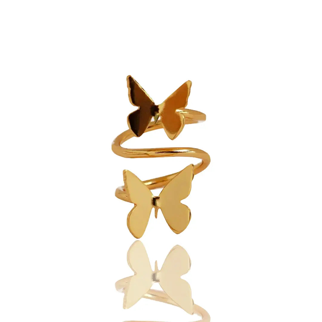 Anillo de mariposa voladora