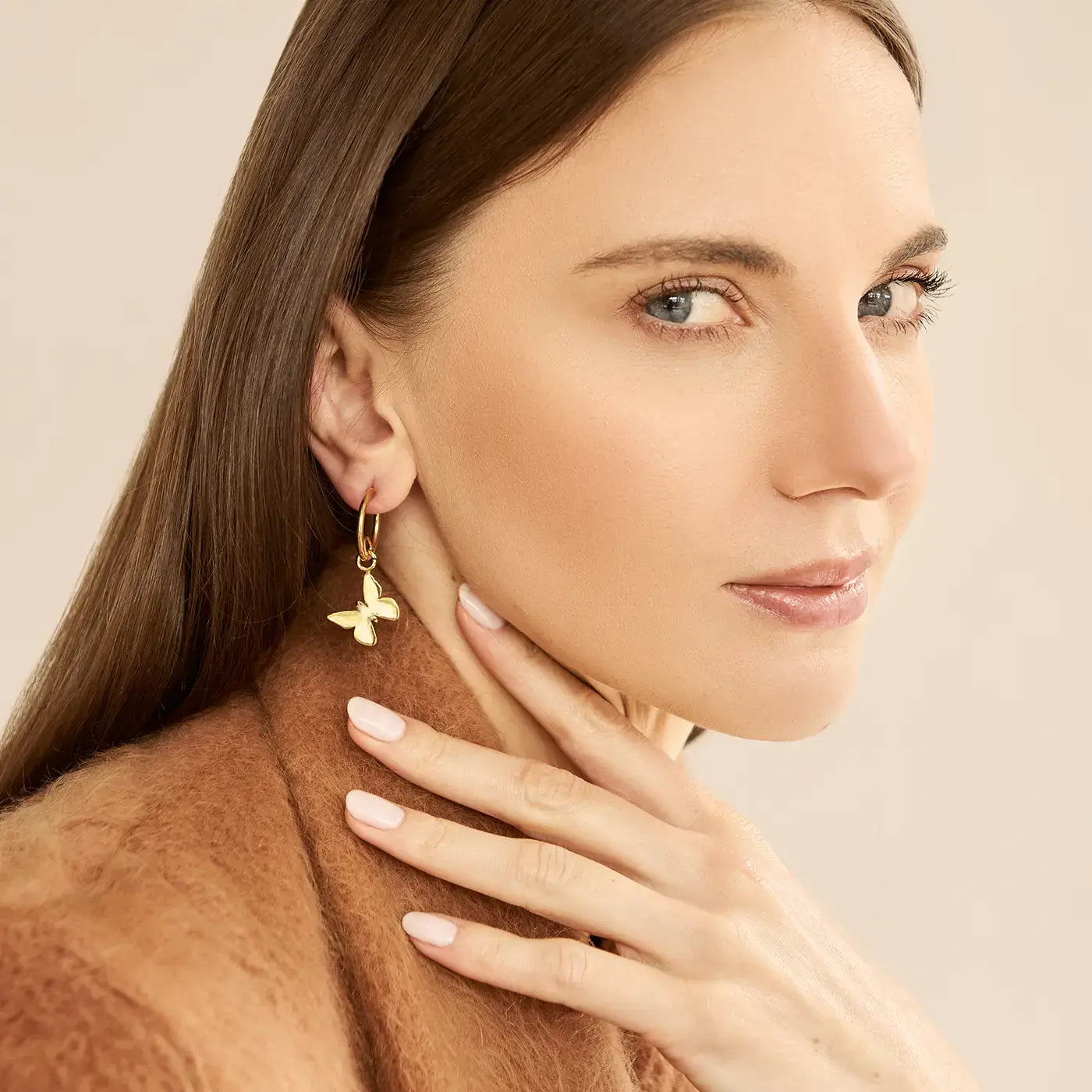 Fermina Mini Butterfly Hoops