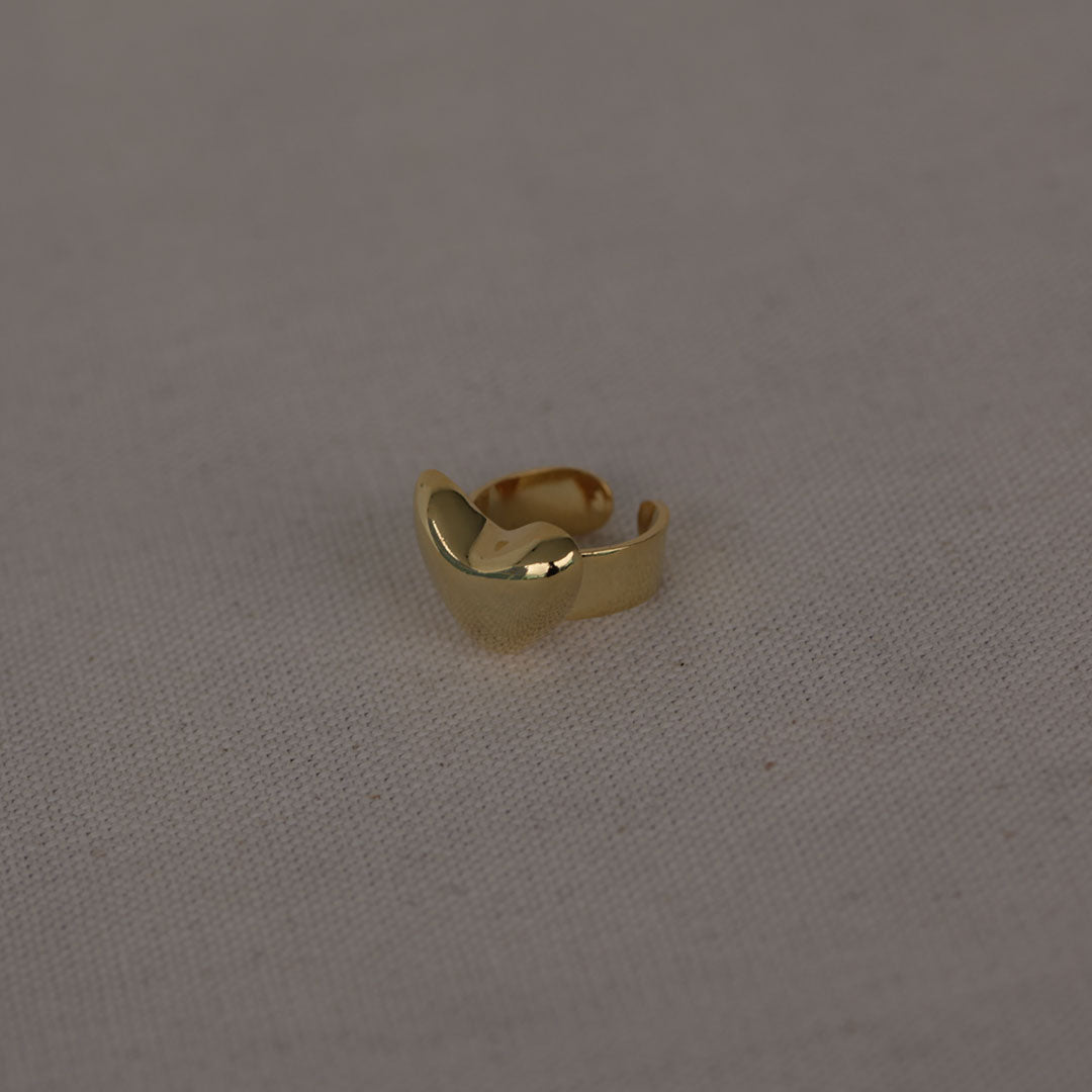 Latido Heart Gold Pinky Ring