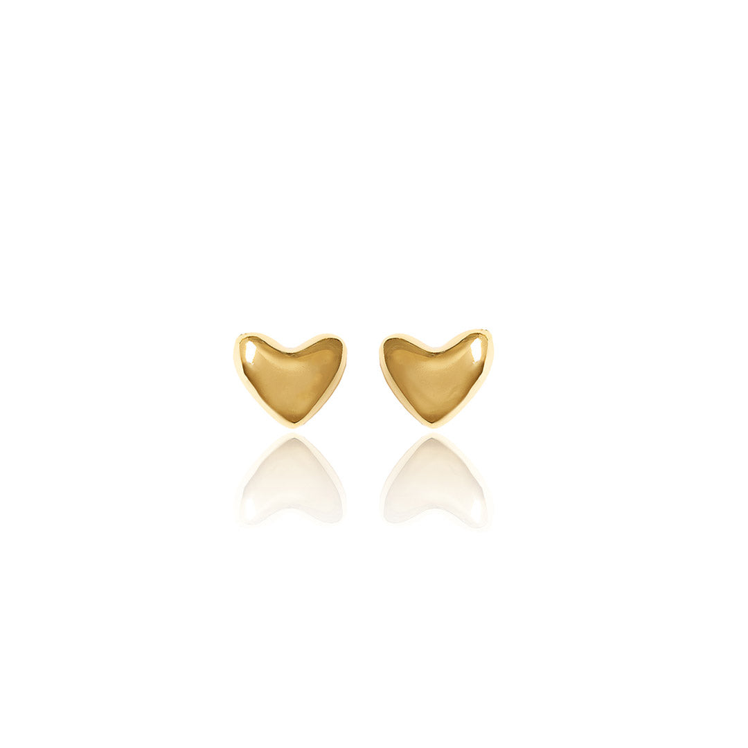 Latido Heart Gold Small Studs