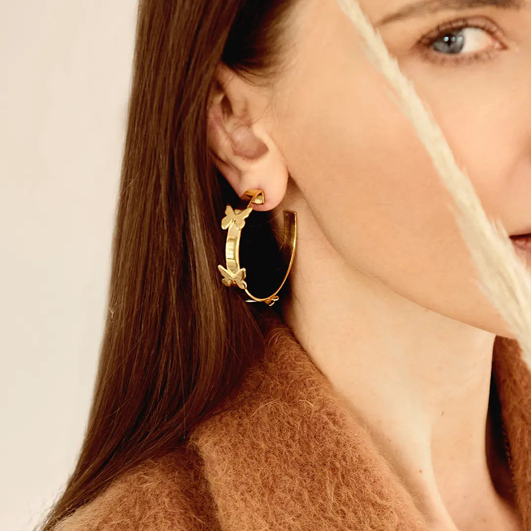 Rosario Butterfly Hoops