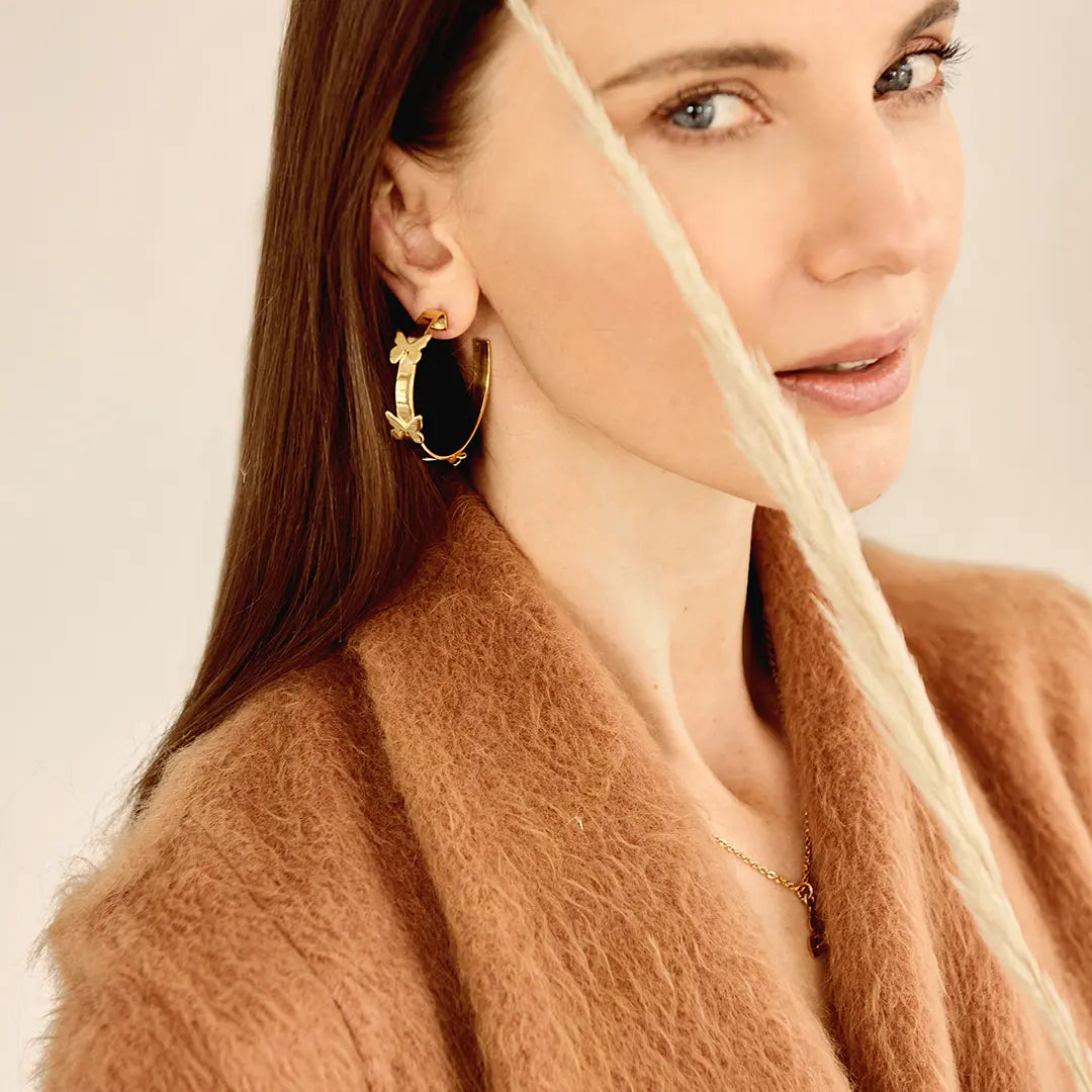 Rosario Butterfly Hoops
