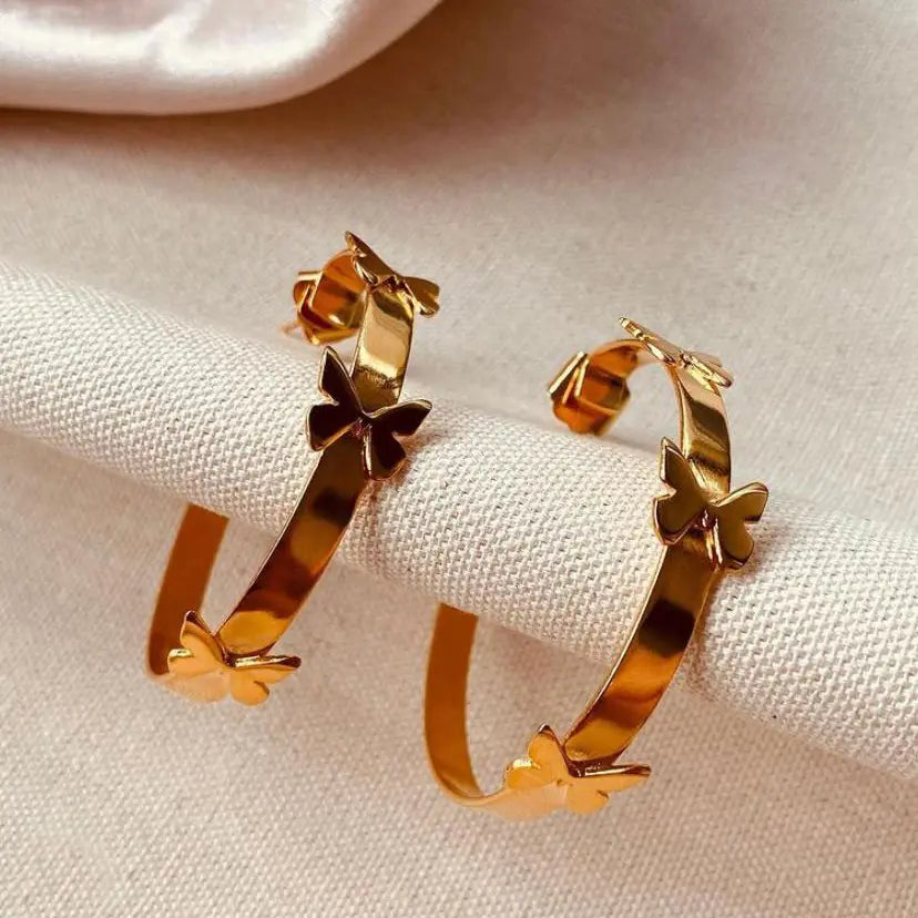 Rosario Butterfly Hoops