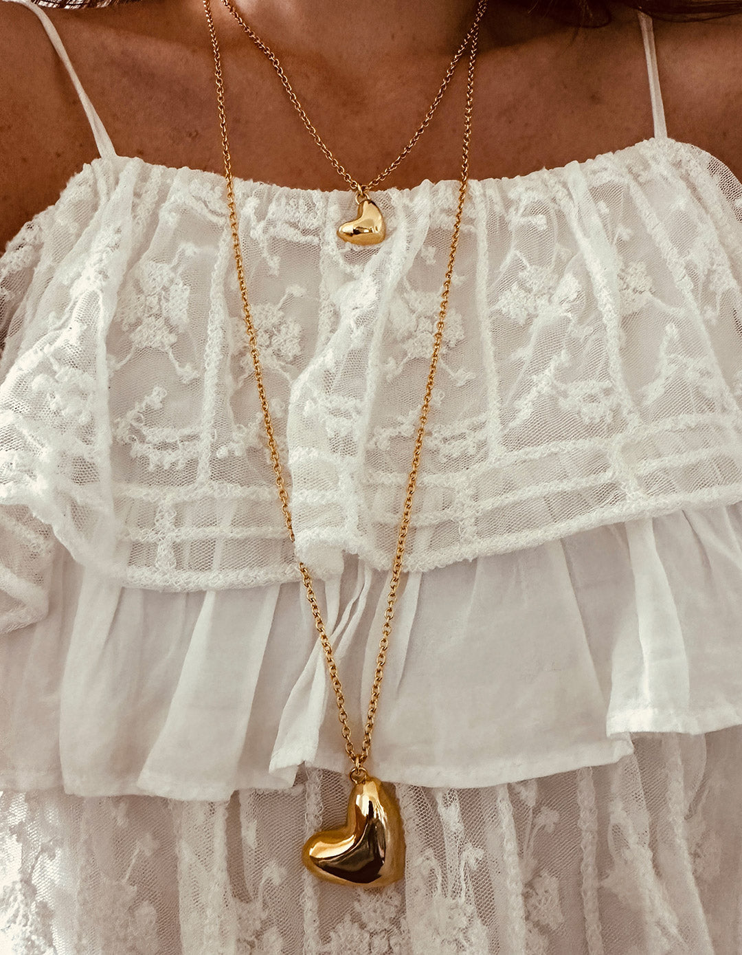 Latido Heart Gold Necklace- Long