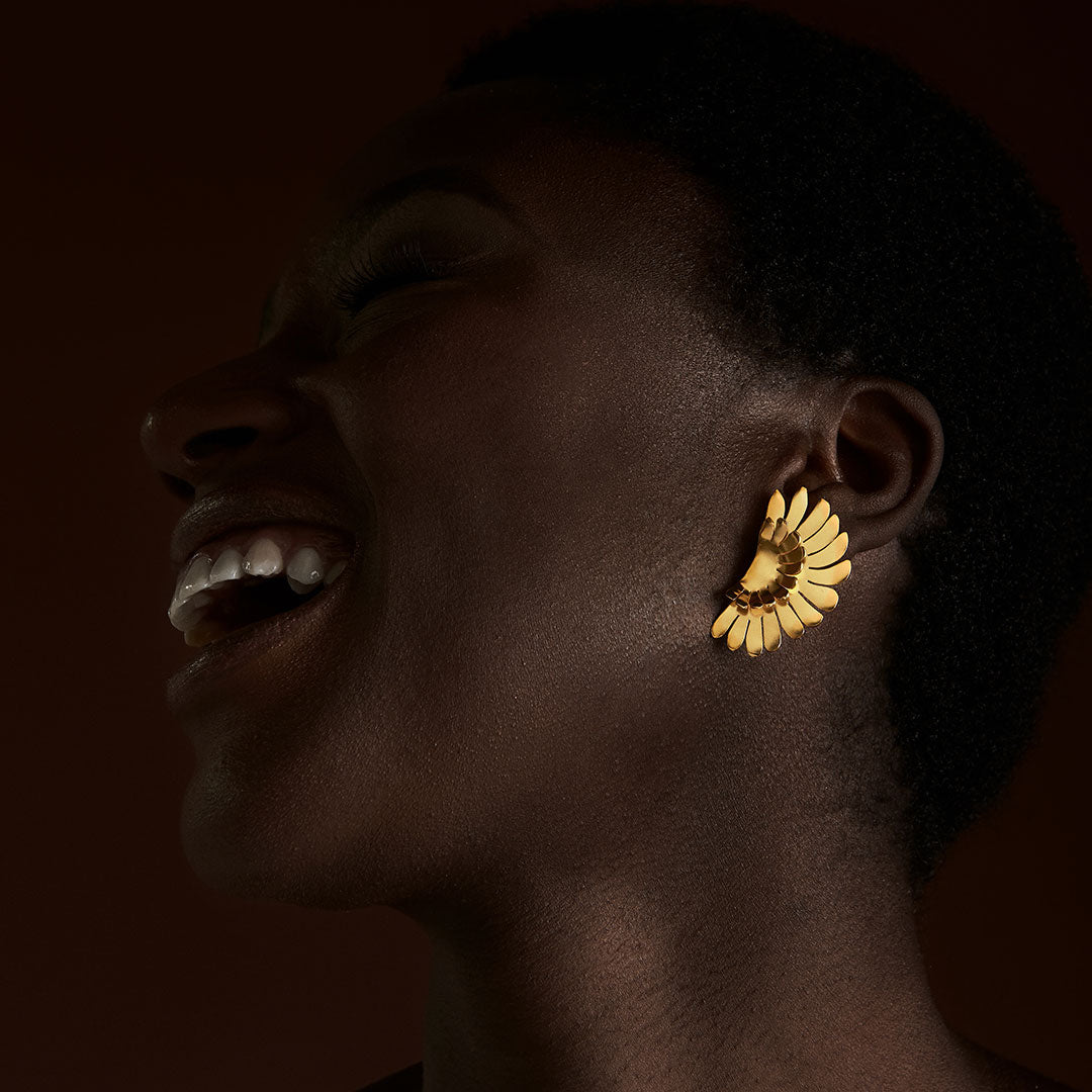 Wings of Abundance Earrings- M