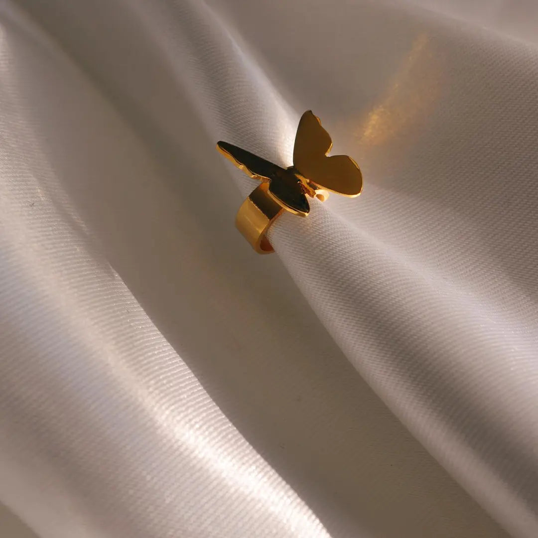 Ear Cuff Mariposa Amarilla