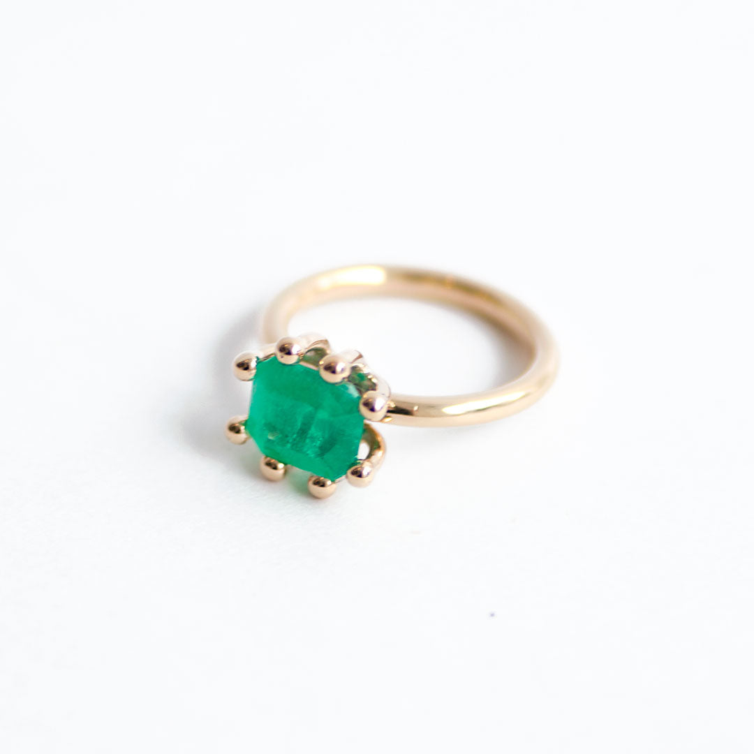 Paris Emerald Wedding Ring