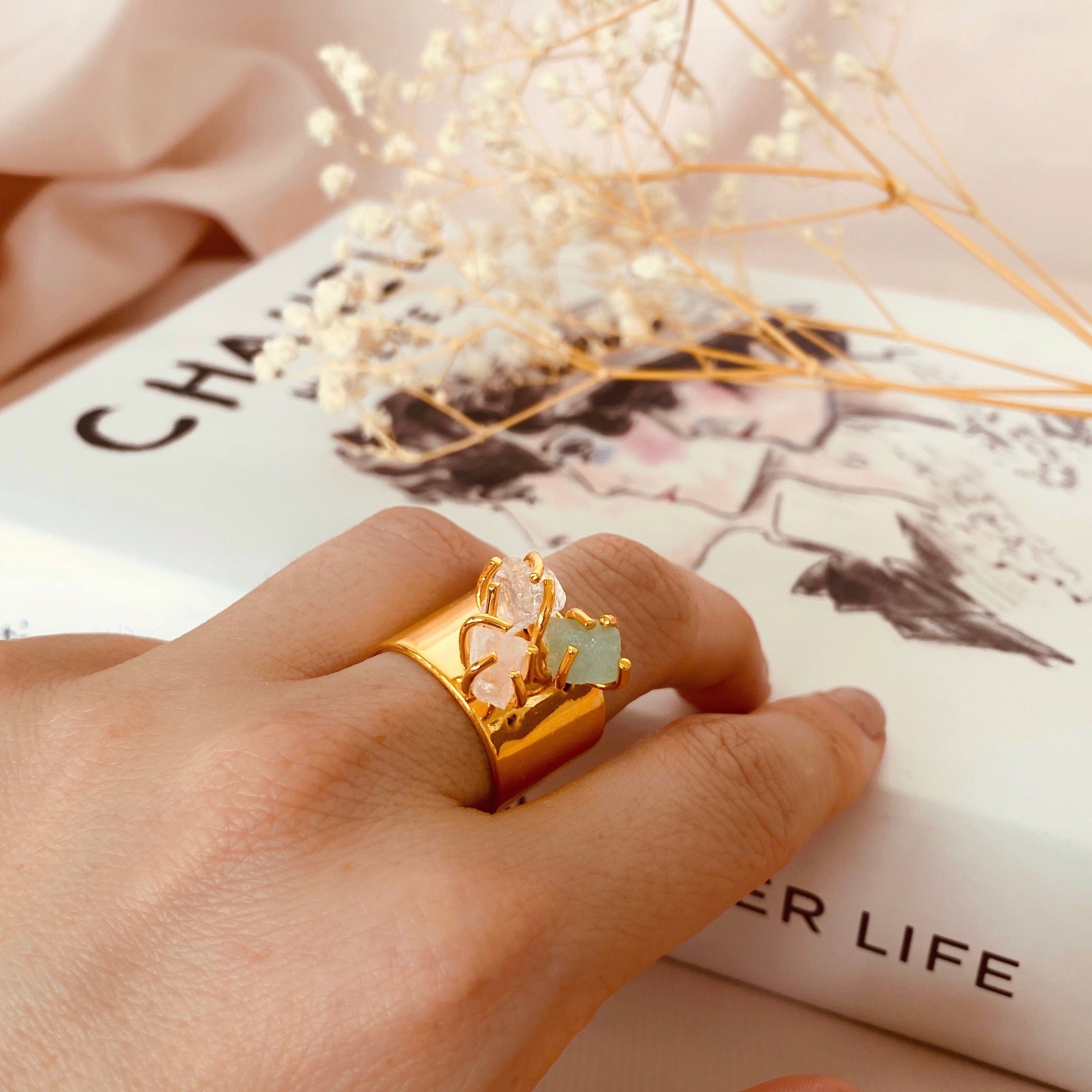 Trinity Crystals Ring
