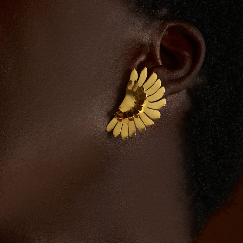 Wings of Abundance Earrings- M