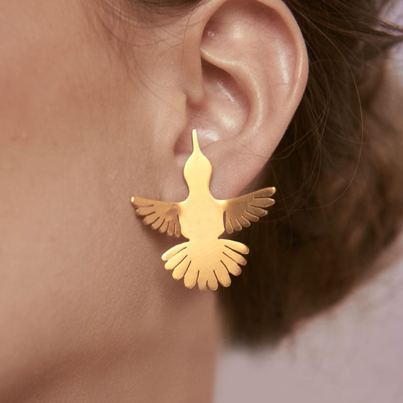 Hummingbird Stud Earrings- Small