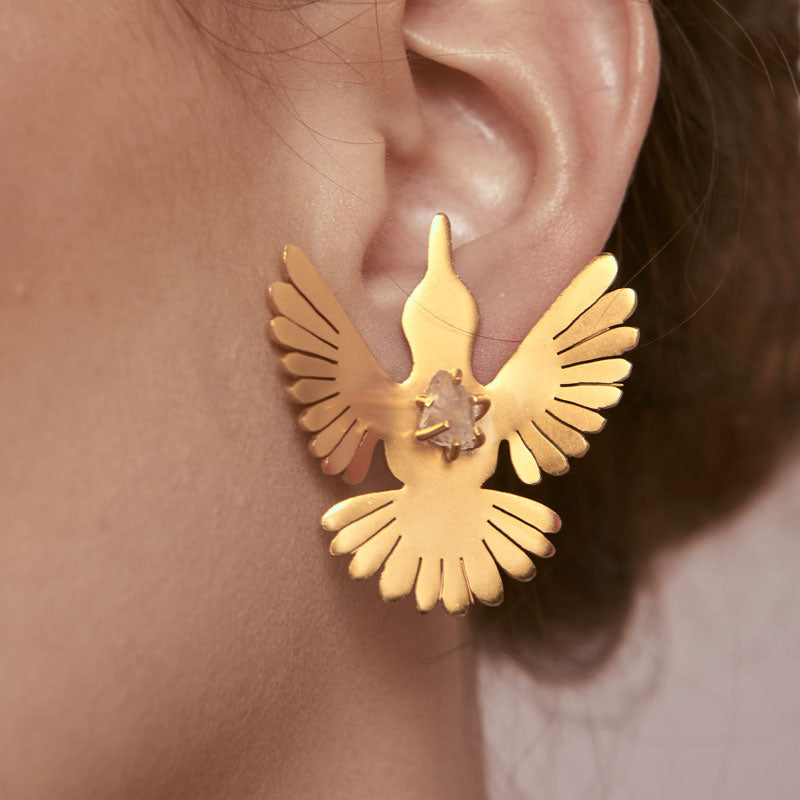 Bird sale stud earrings