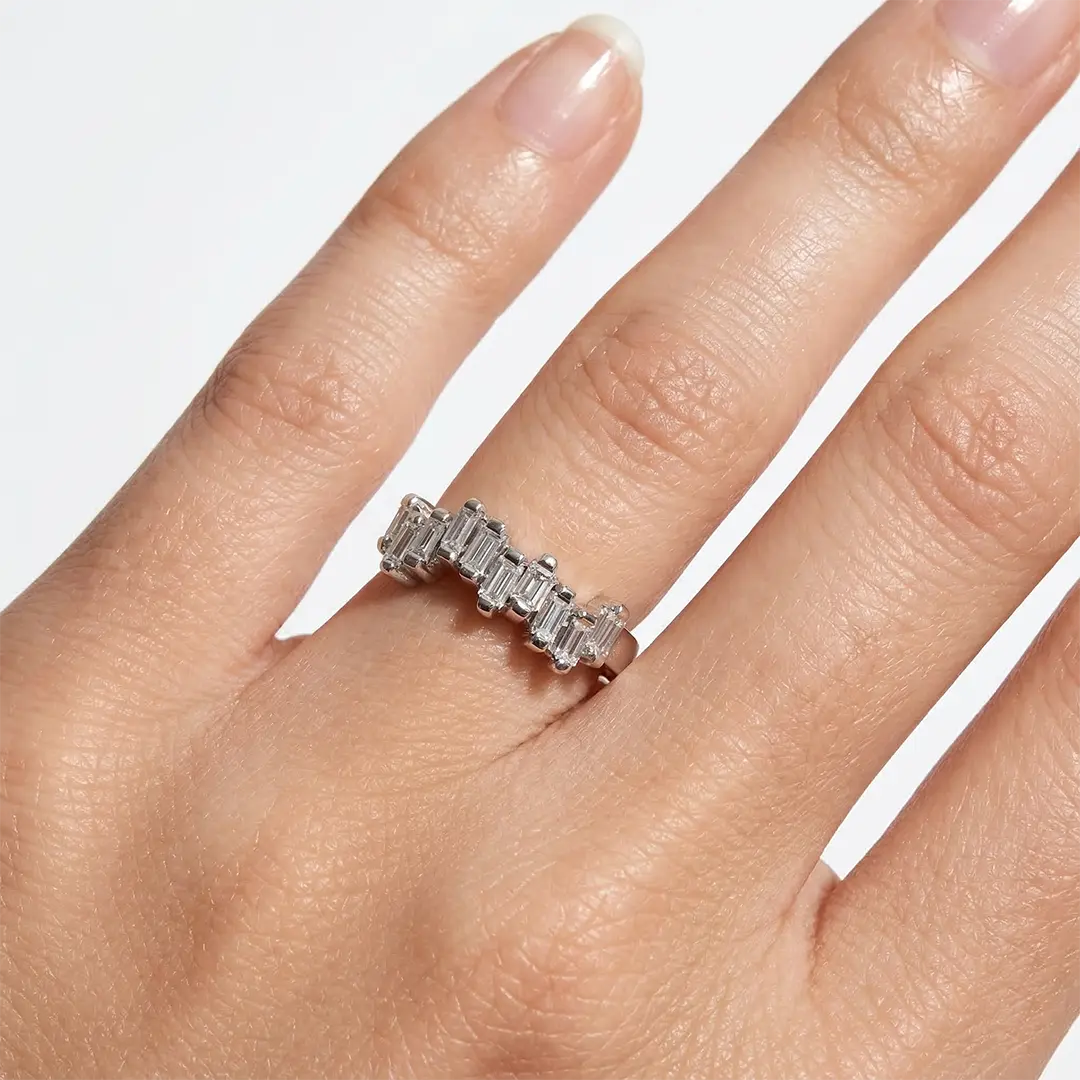 Anillo de bodas de diamantes Annie