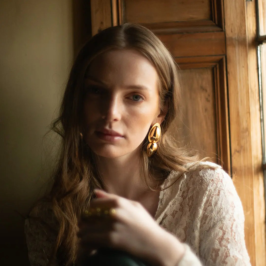 Gala Cosmic Egg Earrings