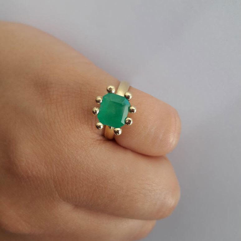 Paris Emerald Wedding Ring