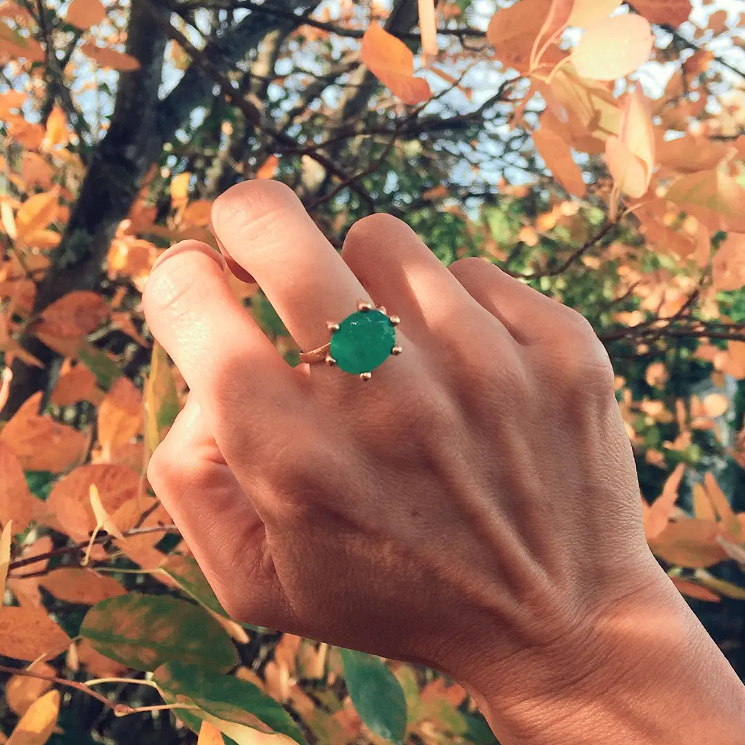 Anillo de esmeralda Lizzie