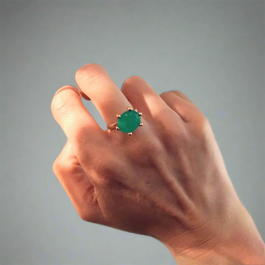 Lizzie Emerald  Ring