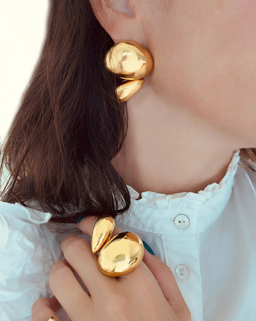 Arcadio Sculptural Chunky Earrings