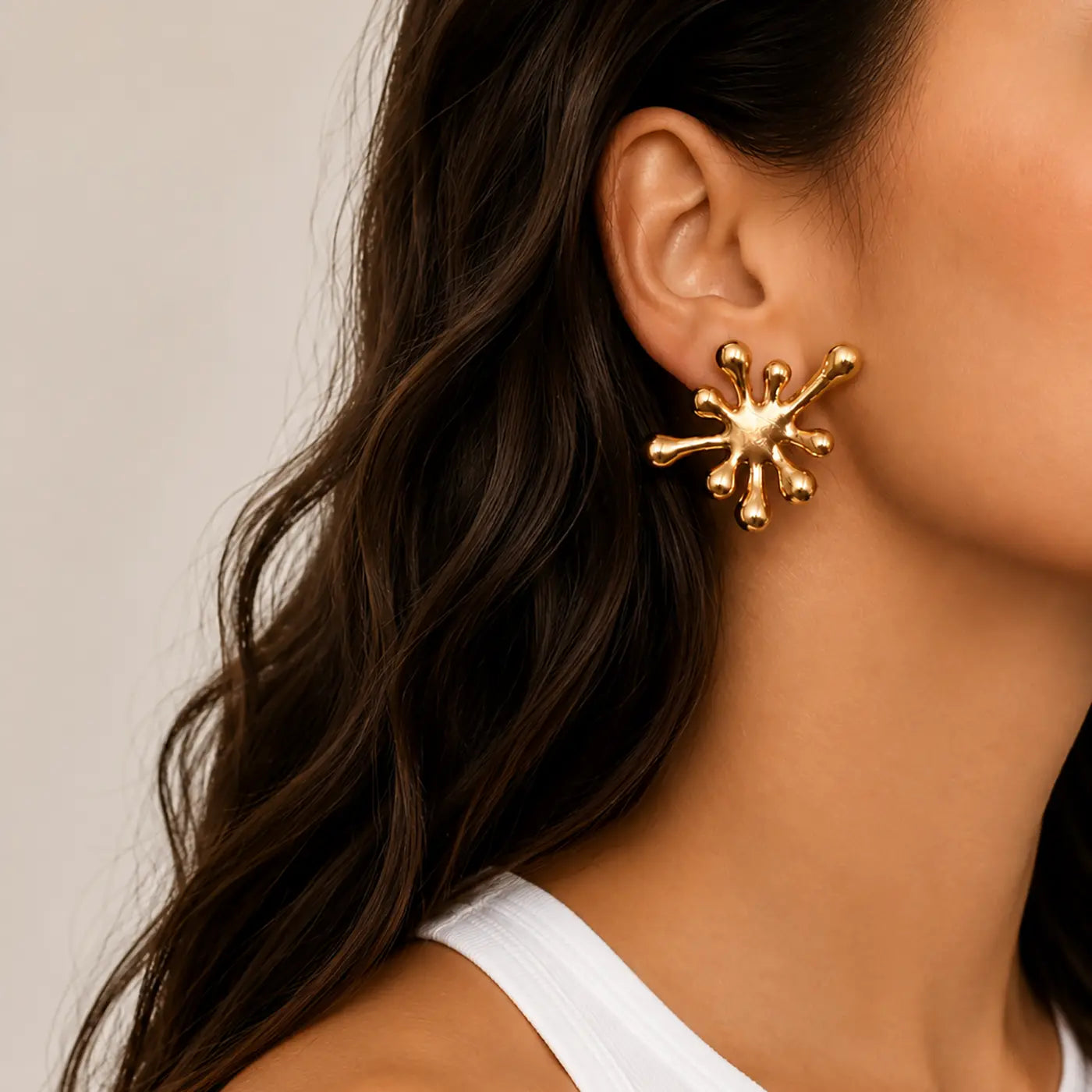 Aureliana Gold Sculptural Earrings