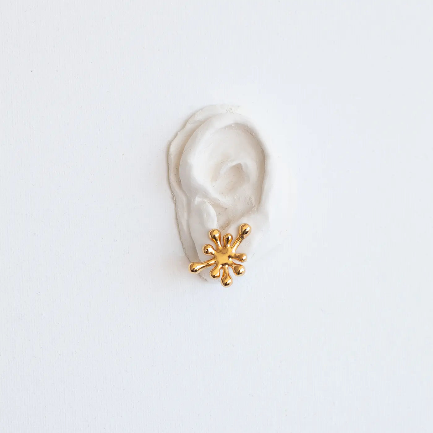 Aureliana Gold Sculptural Stud Earrings