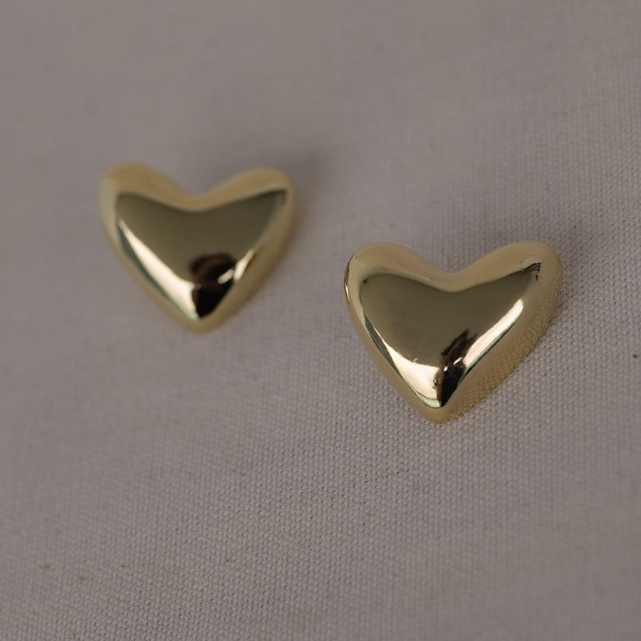 Latido Heart Gold XL Studs