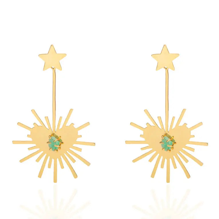 Luciana Heartburst Earrings- XL