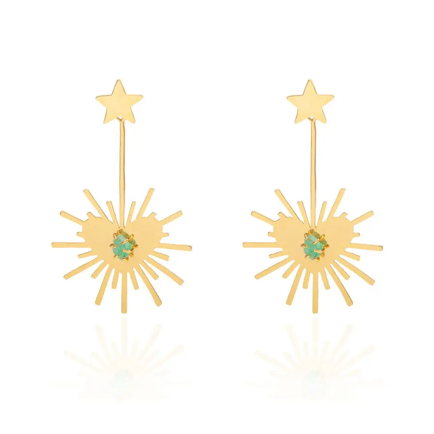 Luciana Heartburst Earrings- Small