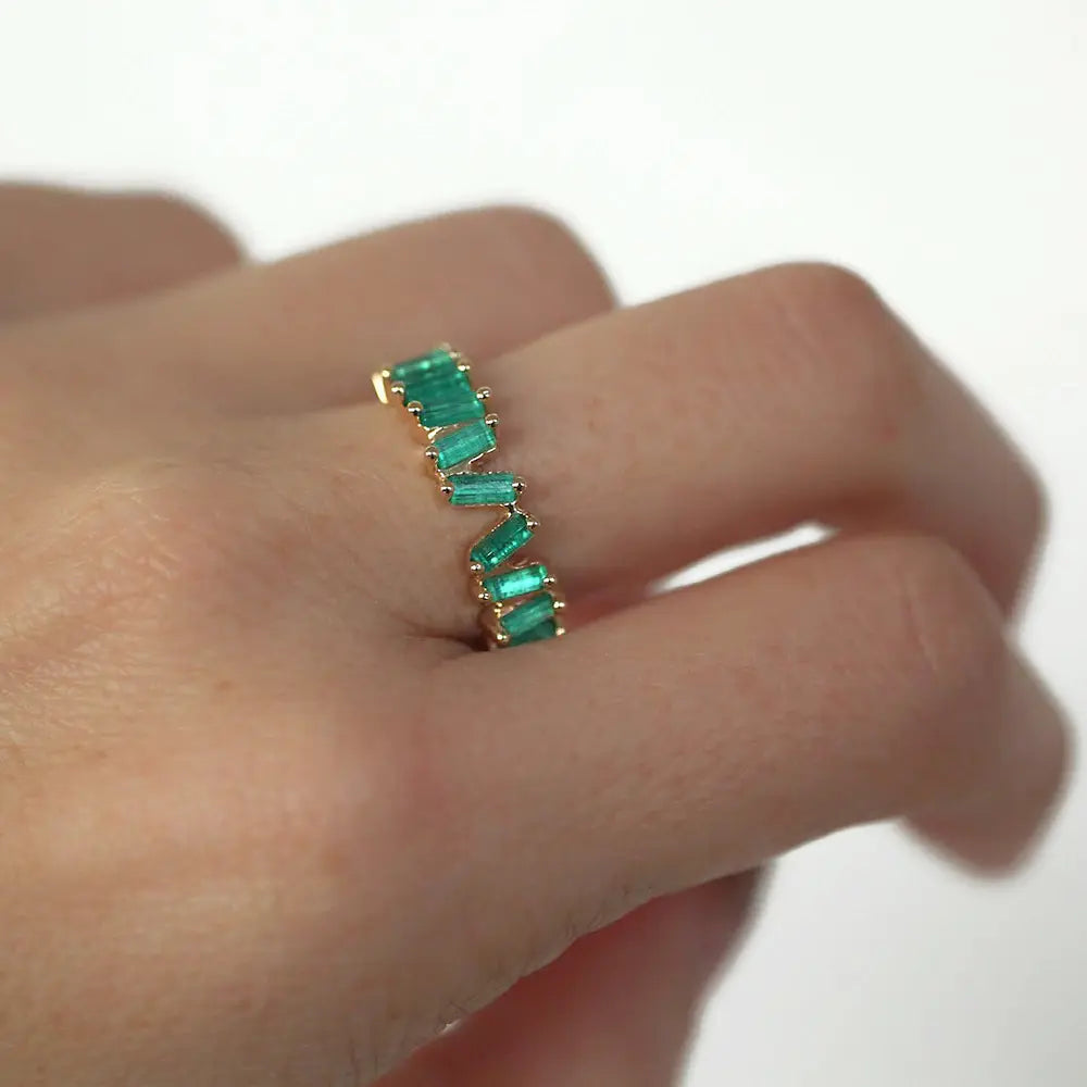 Maria Emerald Gold Ring