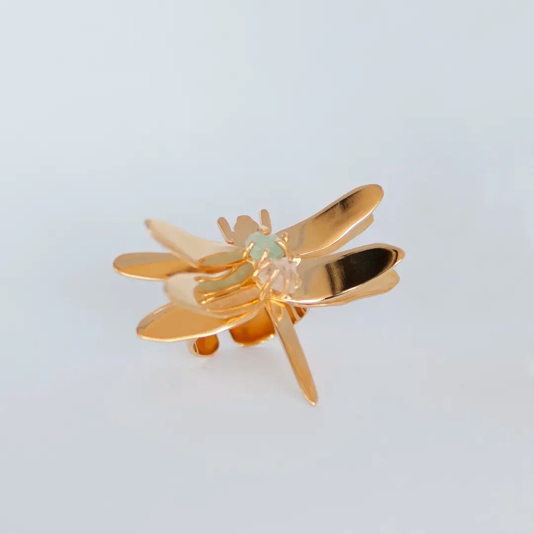 Sara Dragonfly Gold  Ring