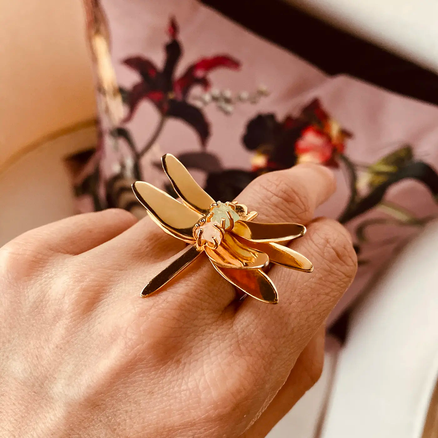 Sara Dragonfly Gold  Ring