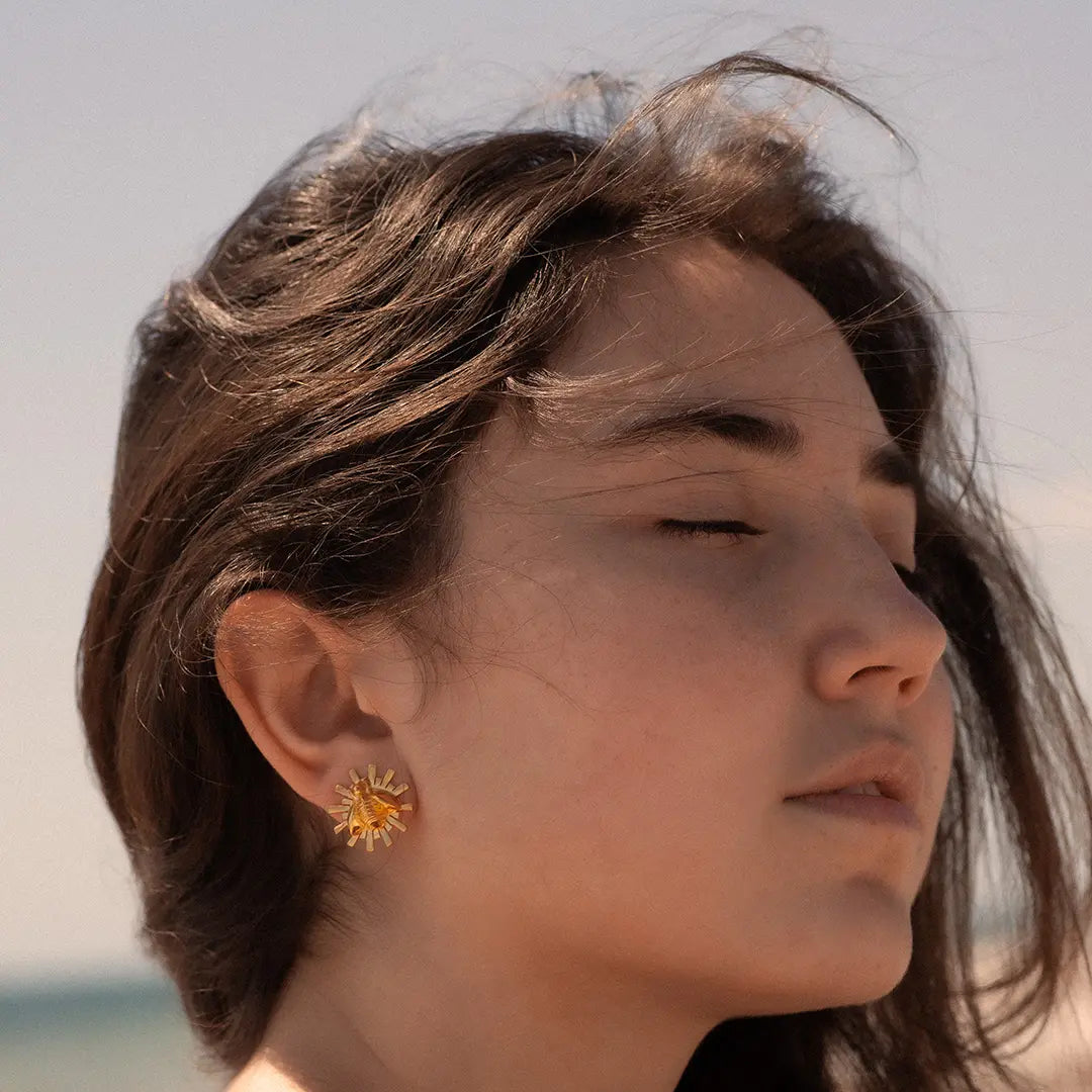 Starburst Bee Studs