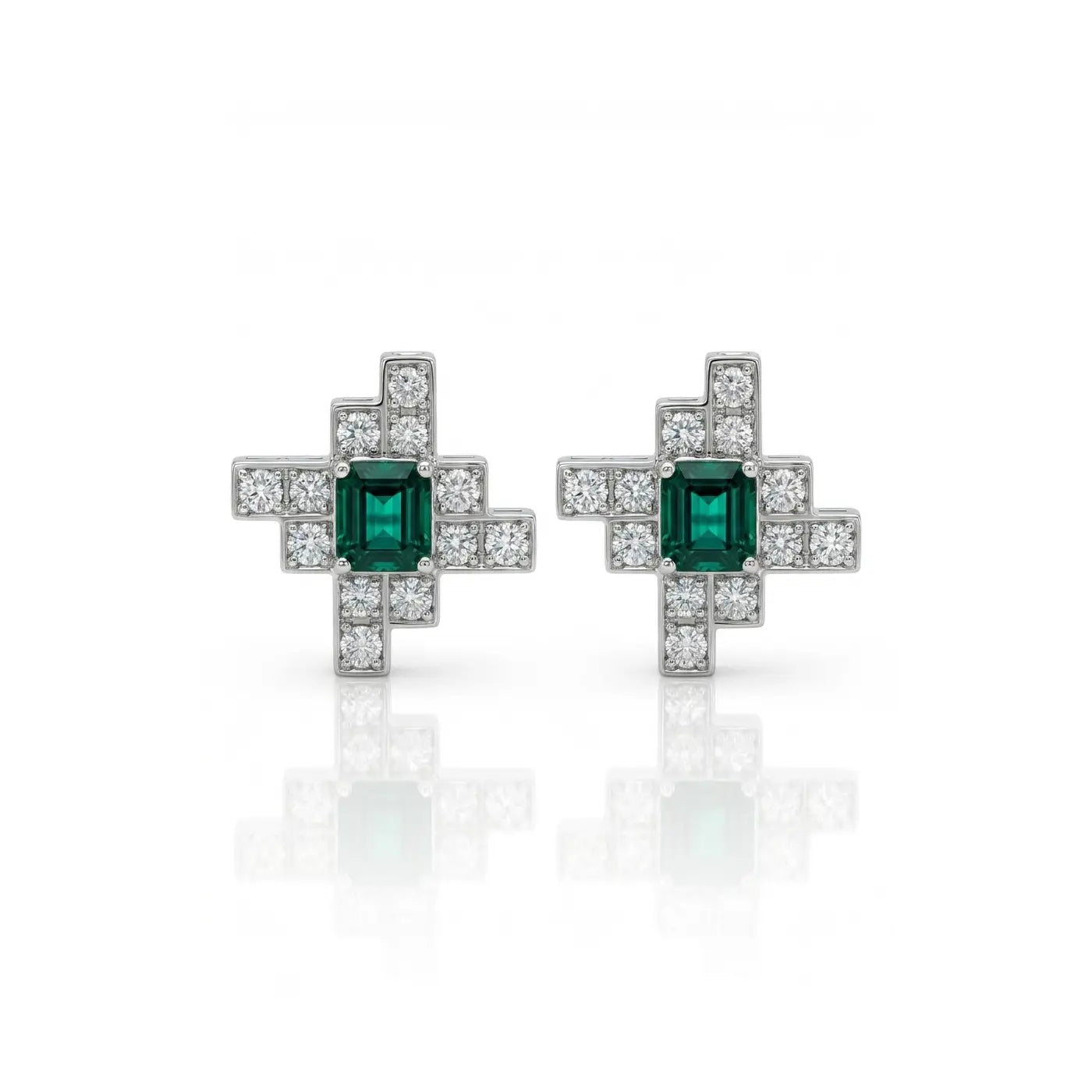 Caro Emerald Diamond Studs