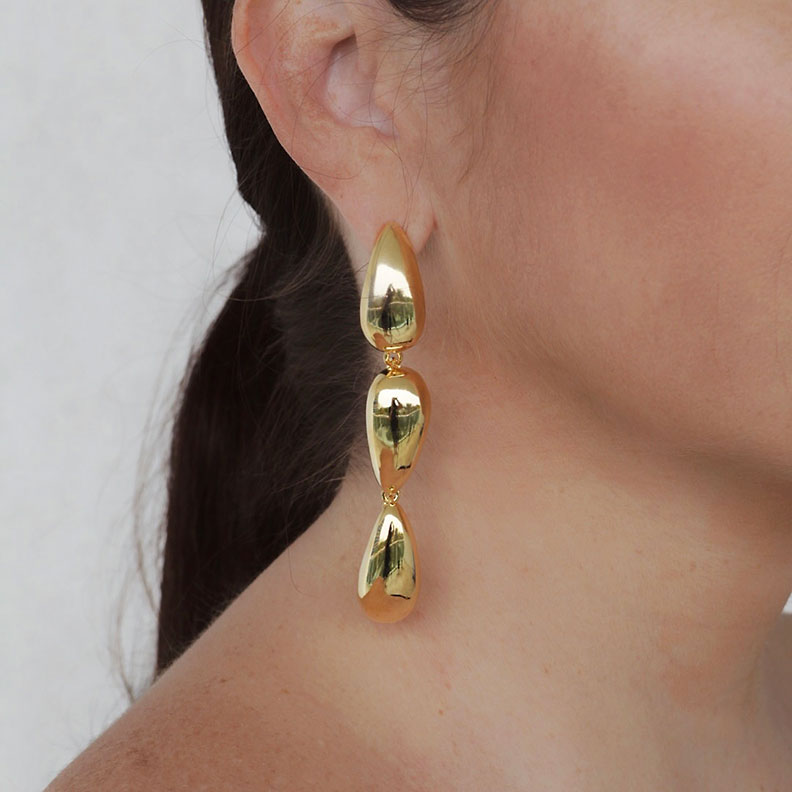 Triple Drop Earrings