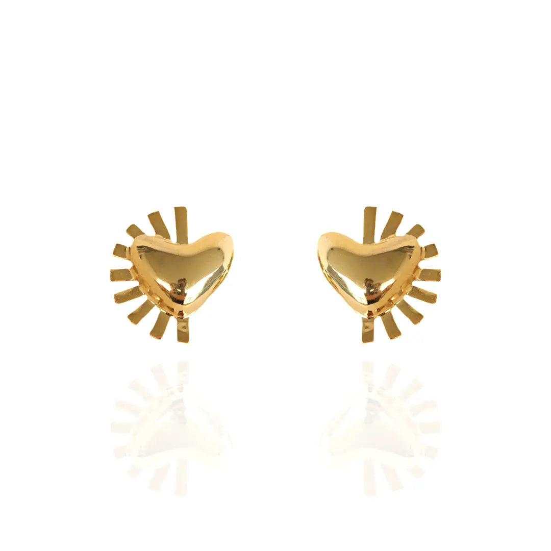 Vibra Heart Studs