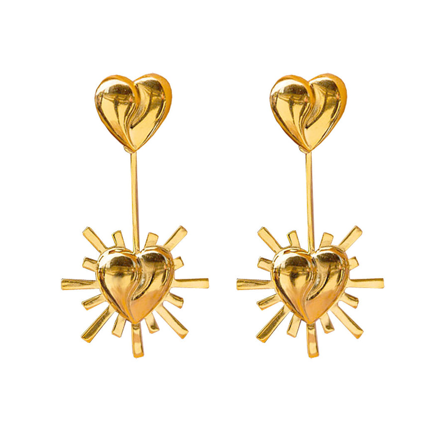 Lola Starburst Heart Earrings