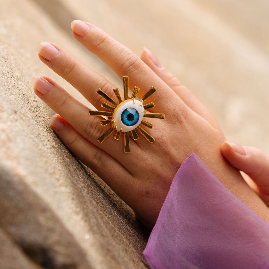 Third Eye Starburst Ring- XL