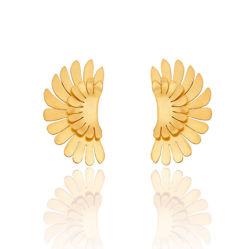 Wings of Abundance Stud Earrings- XL